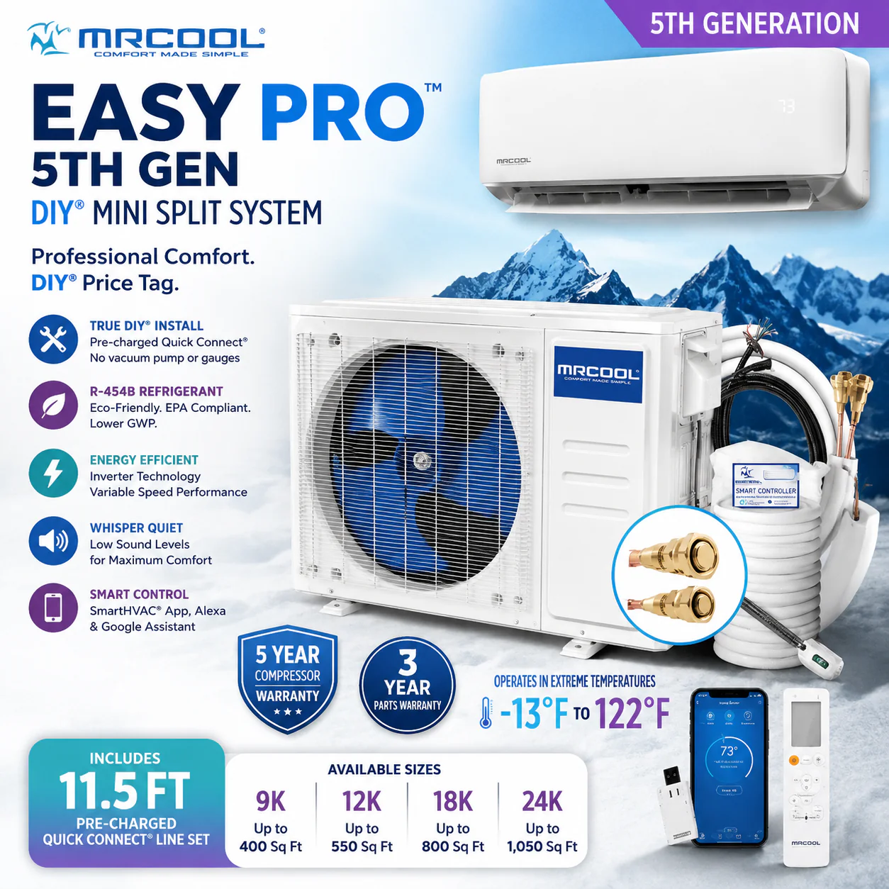 MRCOOL Easy Pro® DIY Mini Split Systems | New EZPRO & Original 16ft Models